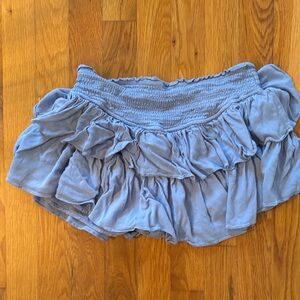 Rock N Rags Elegant Blue Tiered Mini Skirt Used